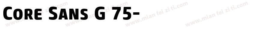 Core Sans G 75字体转换